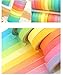 UCLEVER Decorative Washi Tape DIY Rainbow Sticker Masking Paper Set 10 Rolls, 0.3 inch x 16.4ft(WxL) (Ten Colors)
