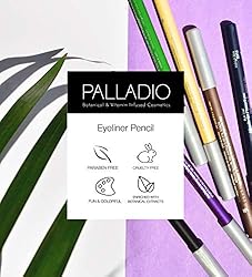 Palladio Wooden Eyeliner Pencil, Thin Pencil