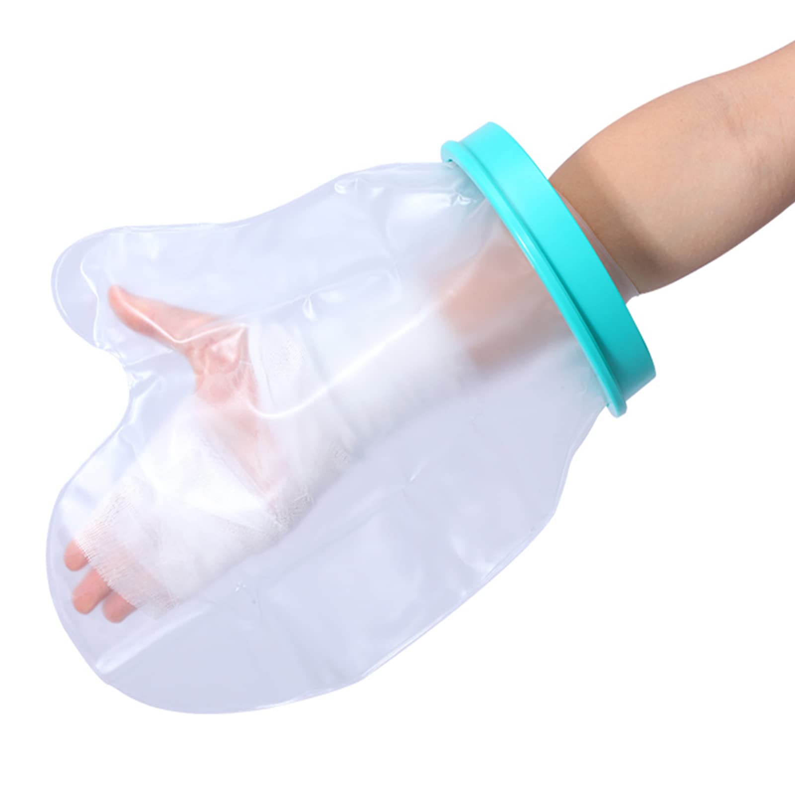 yeloumiss Hand Cast Cover for Shower Adult Reusable Waterproof Protector Shower Bag Cast Bag Watertight Protection for Hand, Fingers, Wrist to Keep Casts and Bandages Dry