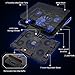 Carantee Laptop Cooling Pad Noiseless Notebook Cooler Pad Stands Adjustable Laptop Cooler USB Powered, Blue Light, 12