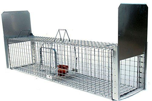 Holtaz Super Starke Falle Marderfalle Katzenfalle Fuchsfalle Biberfalle Tierfalle Kastenfalle Drahtfalle 2 türen, Größe: 150x34x34 cm Mit Extra Köder – Bild 4