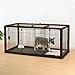 Richell Expandable Pet Crate Divider, Medium, Dark Brown