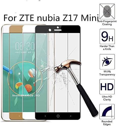 [3-Pack]-ZTE Nubia Z17 mini Glass Tempered ZTE Nubia Z17 mini Screen Protector Film Cover For ZTE Z17mini Tempered Glass 5.2 inch Hongkuzhi
