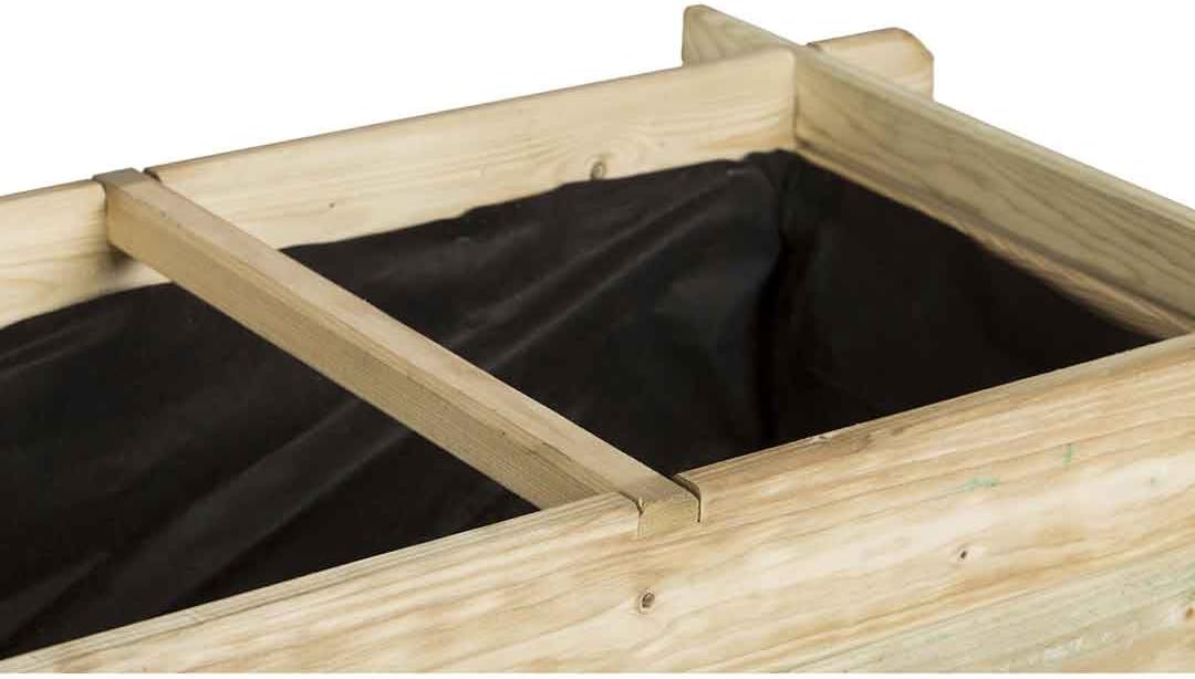 Catral 75010007 Huerto 3 Cavidades Flat, Pino, 140x60x40 cm ...
