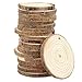 CEWOR Natural Wood Slices 68pcs 1.6-2 Inches Crafts Christmas Ornaments Craft Wood kit Unfinished Predrilled Wooden Circles for Christmas DIY Arts Rustic Wedding Decoration