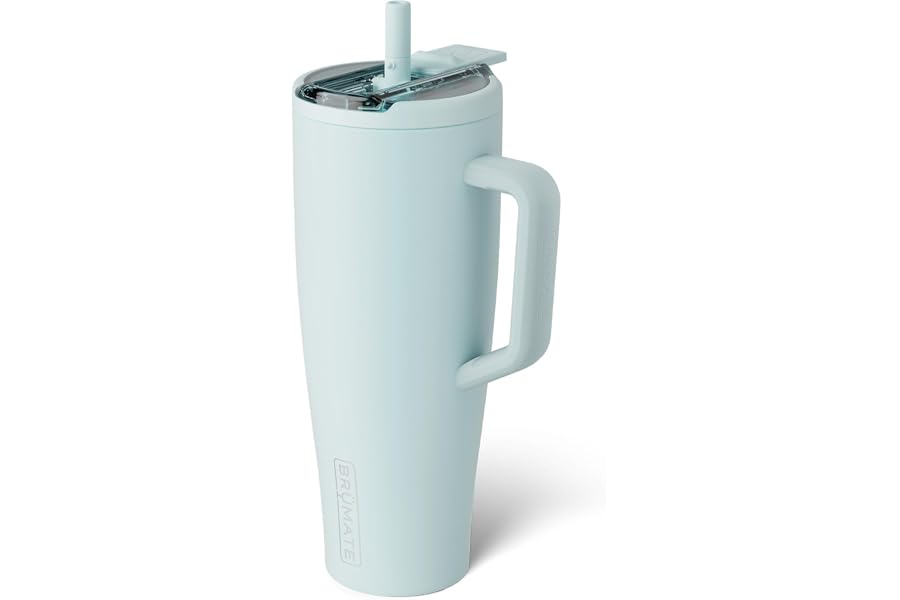 BrüMate Era Flip 40oz Tumbler with 100% Leakproof Covered Straw Lid | Hygienic Covered Straw | Insulated Stainless Steel Wate Book