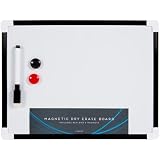 CKB LTD Tableau Blanc Magnétique A4 Effaçable - Mémo Réfrigérateur Avec Marqueur