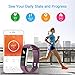 LETSCOM Fitness Tracker with Heart Rate Monitor, Slim Sports Activity Tracker Watch, Waterproof Pedometer Watch with Sleep Monitor, Step Tracker for Kids, Women, and Men