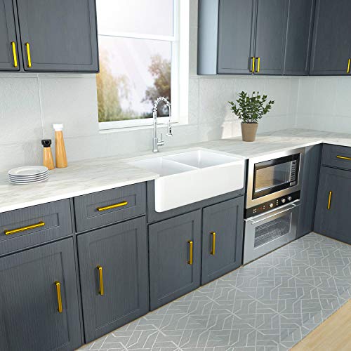 Farmhouse-Kitchen-Sink-Double-Bowl-Logmey-32-Inch-White-Apron-Front-Double-Bowl-Kitchen-Sink-5050-Ceramic-Porcelain-Vitreous-Fireclay-Kitchen-Farm-Sinks