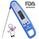 Neatmaster Digital Instant Read Meat Thermometer With LCD Screen ,Long Foldable Probe-Best Cooking Thermometer Auto Shut-OFF For Pork,Grill,BBQ