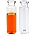 PEKYBIO 20 mm, Borosilicate Glass Standard Crimp Headspace Vial,20 ml Capacity,Flat Bottom,Beveled Finish,22.5x75 mm, Pack of 100
