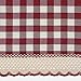 Buffalo Check Panel Window Curtain - 42 Inch Width, 84 Inch Length - Burgundy & Ivory Plaid - Light Filtering Farmhouse Country Drapes for Bedroom Living & Dining Room by Achim Home Decor