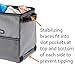 High Road StableMate Car Trash Bin with Leakproof Lining and Lid (Small, Gray)