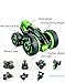 SZJJX Five Wheels Race Stunt Car 2WD Remote Control RC Vehicle with LED Headlights Extreme High Speed 360 Degree Rolling Rotating Rotation Red