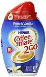 Coffee-mate 2Go Triple Strength Coffee Creamer, French Vanilla, 3 Ounce (Pack of 8)