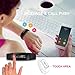 Fitness Activity Tracker, Wireless Smart Band Heart Rate Monitor Calorie Step Distance Counter Sleep wearable Recorder MSG Call Push for Android & IOS - Black