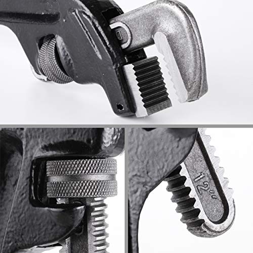 Mr. Pen End Pipe Wrench, 12 Inch, Offset Pipe Wrench, Plumbing Tools, Pipe Wrench, Large Wrench