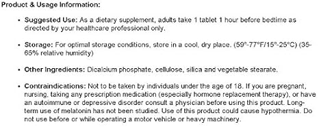 Amazon.com: ProHealth Melatonin Prolonged-Release (3 mg, 60 Tablets): Health & Personal Care