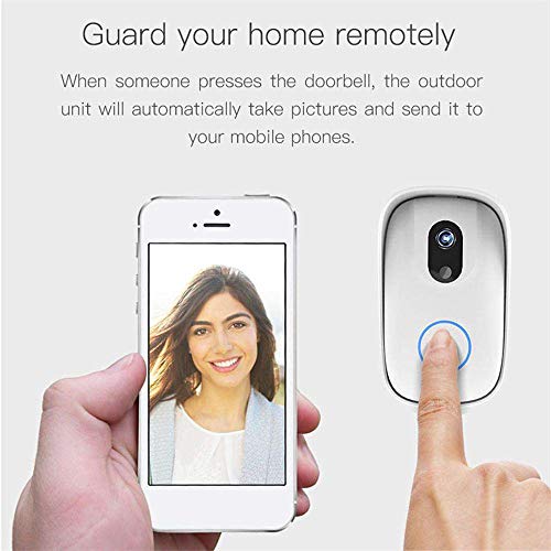 WiFi Video Doorbell, Miya Waterproof Smart Doorbell HD Home Security Camera with Cloud Storage Night Vision Real Time Two-Way Audio Smart HD Camera Viewer Intercom App Control for iOS and Android - Thumbnail 3