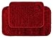 Garland Rug Traditional Nylon Washable Chili Pepper Red 2 Bath Rugs (17