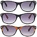 GAMMA RAY 3 Pairs Bifocal Gradient Sunglasses Readers Reading Glasses - 2.00x