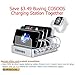 4 Short USB Type C Cable, COSOOS 4 Pack 9 Inch Nylon Braided Fast Charging Syncing Cords for Samsung Galaxy S9 Note 8, LG G5 G6, Google Pixel, Nexus 6P 5X, Charging Station, Power Bank (Silver,White)