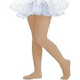 THMEVOK Ballet Tights for Girls - Ultra Soft Elastic Footed Tights for Toddler Girls - Warm Stockings