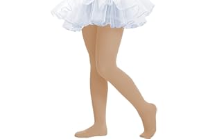 THMEVOK Ballet Tights for Girls - Ultra Soft Elastic Footed Tights for Toddler Girls - Warm Stockings