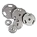 CAP Barbell 12-Sided Cast Iron 2-Inch Olympic Grip Weight Plates, Gray, Single, 5 Pound