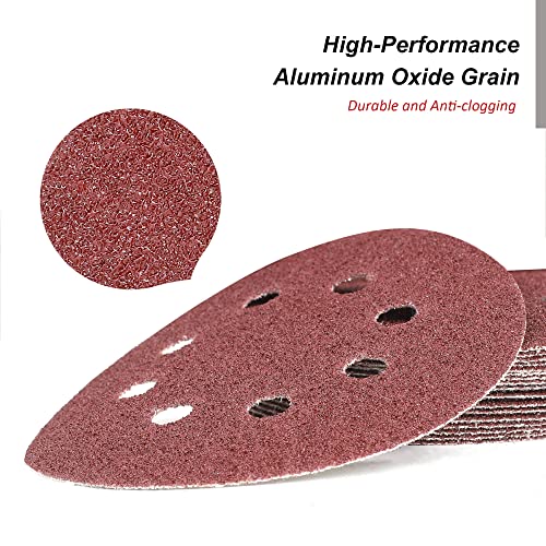 FASTPRO 200Piece Sanding Discs Set, 5Inch 8Hole Hook and Loop