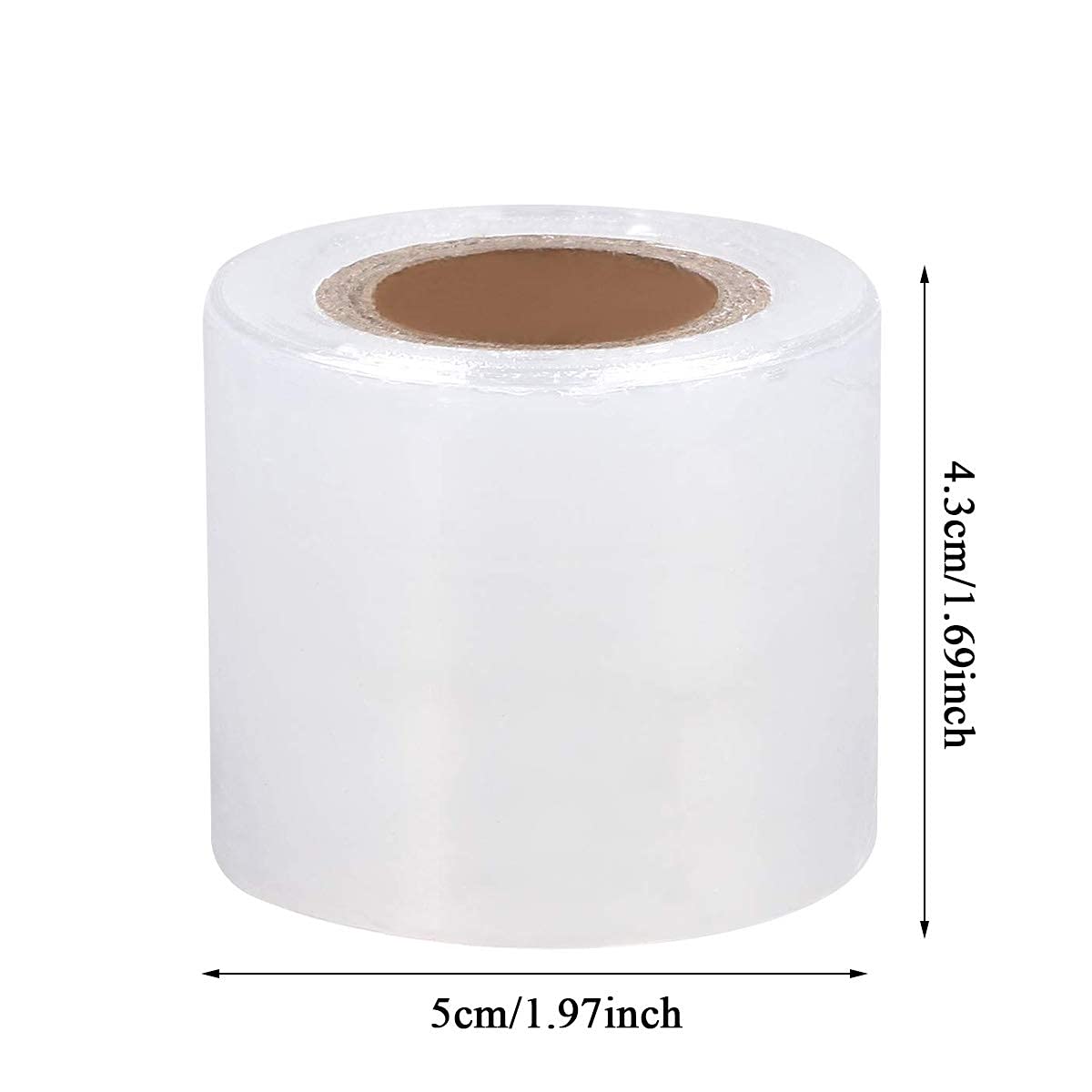 Disposable Eyebrow Tattoo Plastic Wrap Preservative Saran Barrier Film Microblading Supplies Lips Permanent Make Up Cling Wrap Cover Tape Roll Transparent 2 PCS