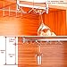 EigPluy Wine Glass Rack - 2 in 1 Under Cabinet Wine Glass Holder and Mug Hooks Hanging Rack - Multifunction Nail Free Stemware Rack Coffee Cup Holder Mug Wine Glasses Storage Shelf
