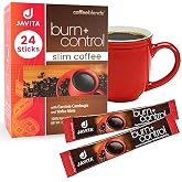 Javita Burn + Control Instant Coffee &ndash; Smooth Arabica, Robusta Blend with Garcinia &amp; Yerba Mate &ndash; Supports Metabolism &amp; Daily Energy &ndash; Convenient Slim-Style Coffee Mix (1 box/24 serv.)