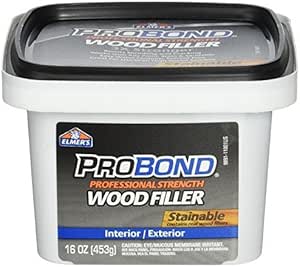 ELMERS Available Stainable Wood Filler, 1 Pint (P9891), 16 oz, Brown