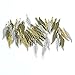MANLOUFUSHI 100pcs Alloy Charms Mixed Mini Feather Charms Pendants 31x6mm Jewellery Charms Making Supplies for Necklace Bracelet DIY Steampunk