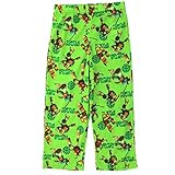 TMNT Ninja Turtles Boys Green Poly Pajama Pants (Little Kid/Big Kid)