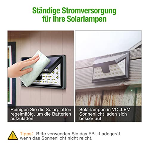 EBL Pilas Recargables AA 1100mAh para Lámparas de Jardín Césped Navidad Exterior - 20 Unidades