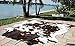 rodeo Genuine Cowhide Rug - Real Cow Hide Rug Large for Living Room & Bedroom - Western Rugs for a Natural Western Home Decor Ambiance - Rustic Cow Print Carpet Decor - 6x8 ft, Classic Tricolor