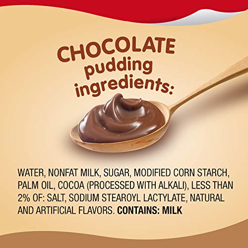 SNACK PACK PIE PUDDING CUPS, CHOCOLATE, PACK OF 4,13 OUNCE