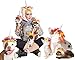 Pet Krewe Unicorn Costume for Dogs & Cats | Unicorn Hat with Metallic Silver Horn & Colorful Mane | Small Pet Costume