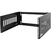 Tecmojo 4U Wall Mount Rack,4U Rack 14 inch Depth,19" Network Rack for Shallow Server and IT Equipment, Network Switches,Patch Panel Bracket,110lbs(50kg) Weight Capacity,Black