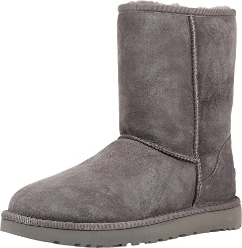 UGG Women's Classic Short II Winter Boot, Grey, 6 B US