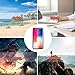 A-TION Battery Case 3200mAh Slim Portable Extend Charger Case, Supports Wired Headset/Bluetooth Earphone/Lightning Cable Rechargeable Power Bank Charging Case for iPhone X - Red