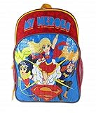DC Comics Super Girls Trio My Heroes Backpack with Detachable Cape and Side Mesh Pockets
