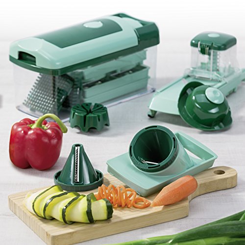 NICER DICER Fusion by Genius 16 Pieces Fruit Vegetable Slicer