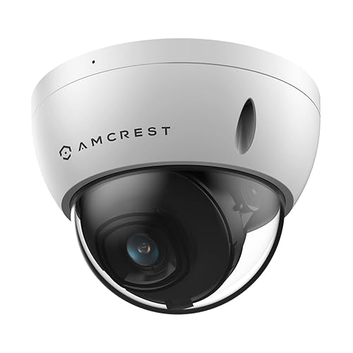 Amcrest 5MP POE Camera, Outdoor Vandal Dome Security POE IP Camera
