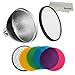 Godox AD-S2 Standard Reflector with Soft Diffuser and ad-s11 Witstro Flash Speedlite Accessories for Godox AD200 AD200PRO AD360 AD360II Flashes primary