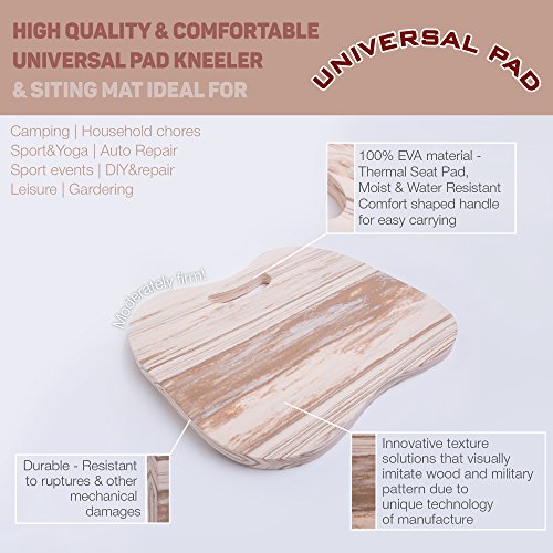 Universal Pad with Innovative Texture High Quality Comfortable Sitting and Kneeling Pad Outdoor Gardening Camping Stadium Mat for Bleachers Kayak Yoga More Moist and Waterproof EVA Foam - Thumbnail 6