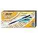 BIC Soft Feel Stick Pens with Special No-Slip Comfortable Grip, Medium Point (1.0 mm), Blue, 12-Count