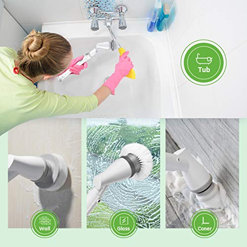 1 Homitt+Electric+Scrubber+Replaceable+Extension